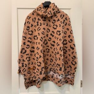 Simply Southern Leopard Print Turtle Neck.